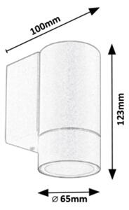 Aplică de exterior PHOENIX 1xGU10/10W/230V IP54 albă Rabalux 8120