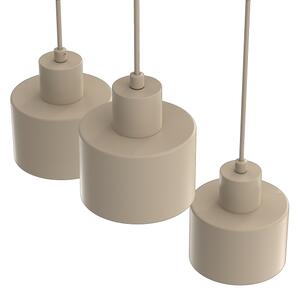 Candelabru suspendat cu cablu PARKLA, 3x E27, 15W, 230V, bej