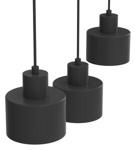 Lustră pe cablu PARKLA, 3x E27/15W/230V, negru
