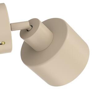 Aplică de perete cu spot PARKLA 1xE27/15W/230V, bej