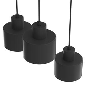 Lustră suspendată pe cablu PARKLA 3xE27/15W/230V neagră