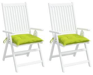 Perne de scaun, 2 buc., verde aprins, 40x40x7 cm, textil oxford