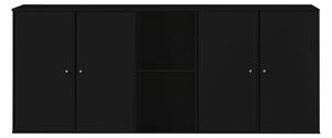 Cufăr de perete negru Hammel Mistral Kubus, 169 x 69 cm