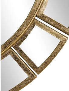 Oglindă de perete cu ramă metalică aurie Westwing Collection Amy, ø 78 cm