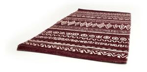 Covor din bumbac Webtappeti Ethnic, 55 x 110 cm, roșu-alb