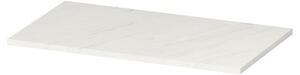 Blat pentru mobilier baie Cersanit Larga 80 cm, alb marmura 800 mm