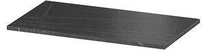 Blat pentru mobilier baie Cersanit Larga 80 cm, negru marmura 800 mm
