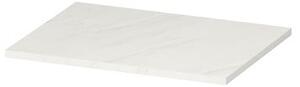 Blat pentru mobilier baie Cersanit Larga 60 cm, alb marmura 600 mm