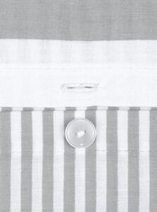 Lenjerie de pat din bumbac Kjana Lorena, 135 x 200 cm, gri-alb