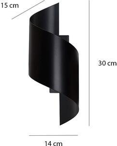 Emibig Spiner plafonier 1x60 W negru 920/2