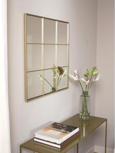 Oglindă de perete cu ramă metalică aurie Westwing Collection Clarita, 70 x 70 cm