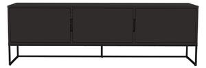 Comodă TV cu trei uși Tenzo Lipp, 176 x 57 cm, negru