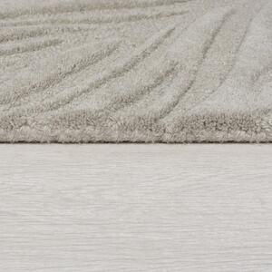 Covor gri deschis din lână 200x290 cm Lino Leaf – Flair Rugs