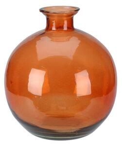 Vaza Balloon din sticla portocalie 15x17 cm