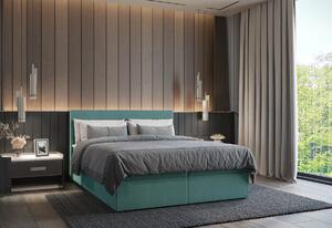 Pat boxspring tapitat LAND + topper, 180x200, enjoy 18