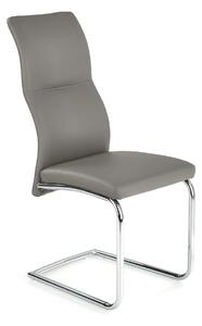 Scaun ARCO, gri/crom, piele ecologica/metal, 46x47x100 cm
