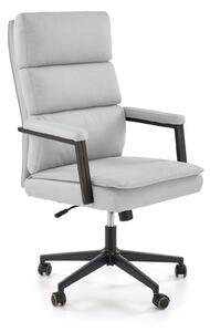 Scaun birou ADRIANO 2, gri deschis/negru, piele ecologica, 65x70x104/1