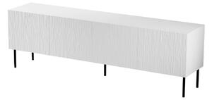Comoda TV JUNGLE, alb mat, PAL laminat, 190x41x60 cm