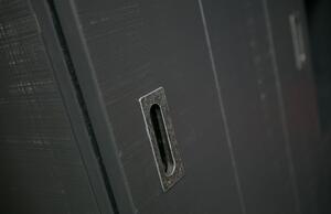 Dulap cu ușă glisantă vtwonen Slide, negru