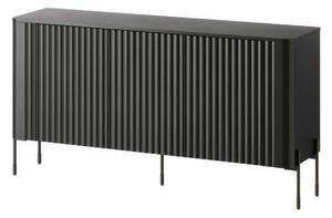 Comoda VERA, negru, PAL laminat, 150x40x80 cm
