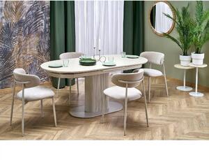 Masa extensibila FALONE, travertin/casmir, piatra sinterizata/metal, 1