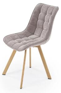 Scaun K332, gri/stejar, stofa/metal, 46x61x84 cm