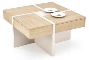 Masuta cafea SEVILLA S, stejar cremona/casmir, PAL, 80x80x43 cm