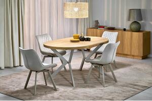 Masa extensibila PERONI, stejar/casmir, PAL laminat/otel, 100/250x100x