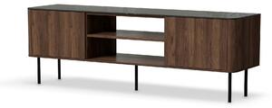 Comoda TV SOLANO, nuc/negru, PAL laminat, 150x40x55 cm