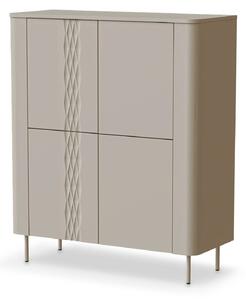 Comoda TIRANTE, casmir, PAL laminat, 100x40x120 cm