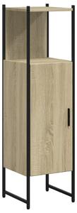 Dulap de baie, stejar sonoma, 33x33x120,5 cm, lemn prelucrat