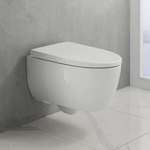 Geberit iCon vas wc cu capac soft-close agăţat fără margine cu spălare turbionară alb lucios 503.048.00.8