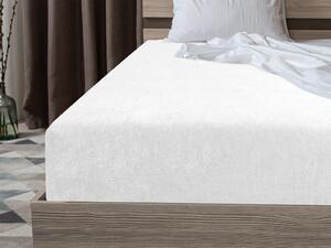 Cearsaf de pat din frotir Culoare alb, 160x200 cm