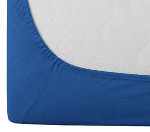 Cearsaf Jersey cu elastic 180 x 200 cm albastru inchis