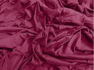 Cearsaf Jersey cu elastic 180 x 200 cm roz inchis