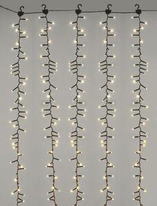 Set 5 liane Lafiora cu LED-uri, alb cald