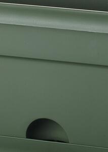 Jardinieră Lafiora cu sistem de irigare 49,6x16 cm verde închis
