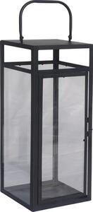 Felinar din metal Lafiora 17x17x41,5 cm, negru
