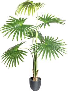 Plantă artificială palmier Washingtonia H 120 cm verde