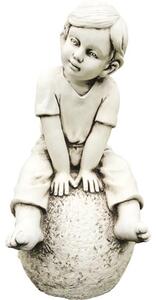Statuie Băiat pe minge 26x25x54 cm