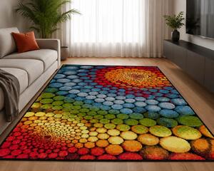 Covor Dreptunghiular Living Dormitor, Model 11056,Multicolor Multicolor, Dreptunghi, 200x300