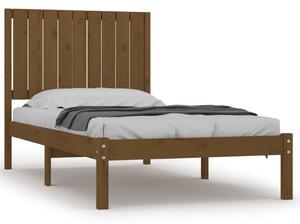 Cadru de pat, maro miere, 90x200 cm, lemn masiv de pin
