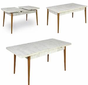 Resigilat:Masa extensibila Dining Homs bej maro 170 x 80 cm