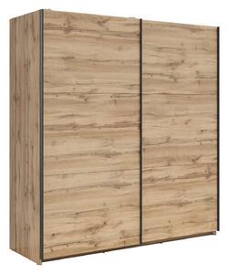 Dulap TETRIX, stejar wotan, PAL, cu 2 usi, 183x60x196 cm