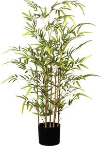 Copac artificial bambus în ghiveci H 100 cm verde