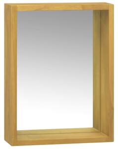 Dulap cu oglindă, 30x10x40 cm, lemn masiv de tec