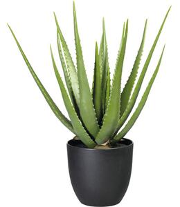 Plantă artificială Aloe Vera în ghiveci H 55 cm verde