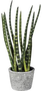 Plantă artificială Limba soacrei Sanseveria în ghiveci H 45 cm verde