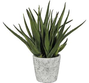 Plantă artificială Aloe Vera în ghiveci H 44 cm verde