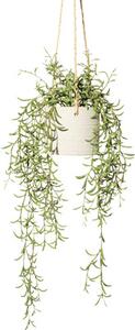 Plantă artificială Ficus Neriifolia suspendat H 50 cm verde